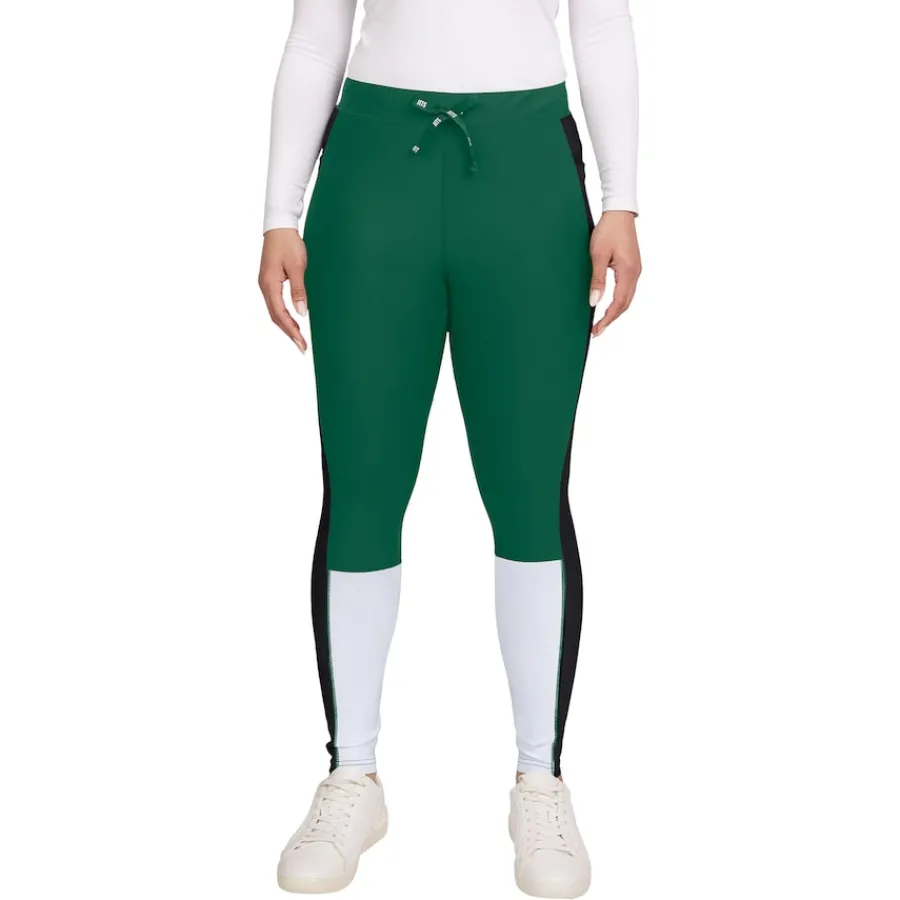 Women New York Jets Shorts & Pants^Women's WEAR By Erin Andrews Green/Black Color-Block Leggings