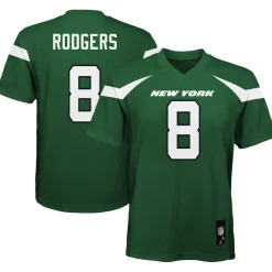 Kids New York Jets Jerseys | Kids^Youth Aaron Rodgers Gotham Green Replica Player Jersey