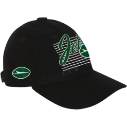 Kids New York Jets Hats | Kids^Youth Black Retro Wooly Adjustable Hat