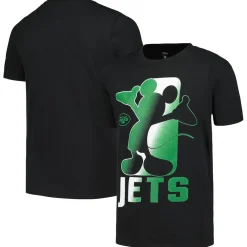Kids New York Jets T-Shirts | Kids^Youth Black Disney Cross Fade T-Shirt