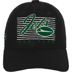 Kids New York Jets Hats | Kids^Youth Black Retro Wooly Adjustable Hat