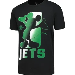 Kids New York Jets T-Shirts | Kids^Youth Black Disney Cross Fade T-Shirt