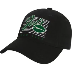 Kids New York Jets Hats | Kids^Youth Black Retro Wooly Adjustable Hat