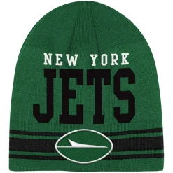 Kids New York Jets Hats | Kids^Youth Green Retro Knit Beanie