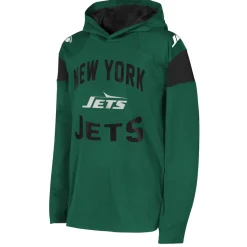 Kids New York Jets T-Shirts | Kids^Youth Green The Champ Is Here Retro Long Sleeve Hoodie T-Shirt