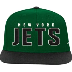 Kids New York Jets Hats | Kids^Youth Green/Black Lock Up Flat Brim Snapback Hat