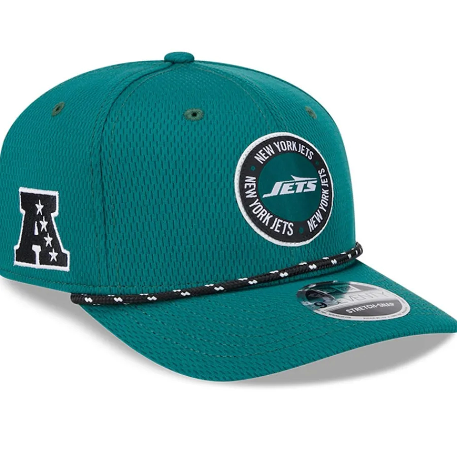 Kids New York Jets Hats | Kids^Youth New Era Green 2024 Sideline 9SEVENTY Adjustable Hat
