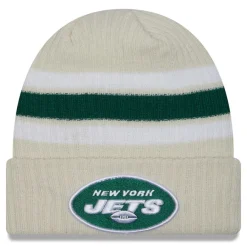 Kids New York Jets Hats | Kids^Youth New Era White Vintage Cuffed Knit Hat