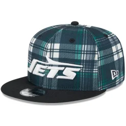 Kids New York Jets Hats | Kids^Youth New Era Black 2024 Sideline Statement 9FIFTY Snapback Hat