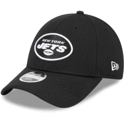 Kids New York Jets Hats | Kids^Youth New Era Black Main B-Dub 9FORTY Adjustable Hat