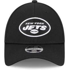 Kids New York Jets Hats | Kids^Youth New Era Black Main B-Dub 9FORTY Adjustable Hat