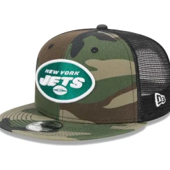 Kids New York Jets Hats | Kids^Youth New Era Camo Main Trucker 9FIFTY Snapback Hat