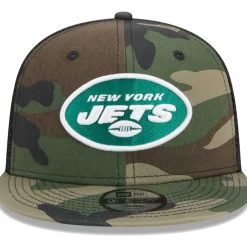 Kids New York Jets Hats | Kids^Youth New Era Camo Main Trucker 9FIFTY Snapback Hat