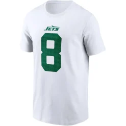 Kids New York Jets T-Shirts | Kids^Youth Nike Aaron Rodgers White Player Name & Number T-Shirt