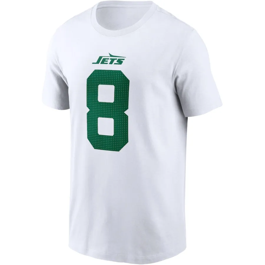 Kids New York Jets T-Shirts | Kids^Youth Nike Aaron Rodgers White Player Name & Number T-Shirt