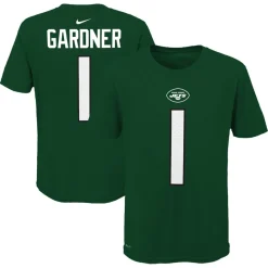 Kids New York Jets T-Shirts | Kids^Youth Nike Ahmad Sauce Gardner Green Team Pride Player Name & Number T-Shirt
