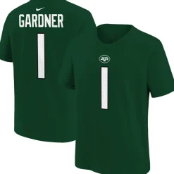 Kids New York Jets T-Shirts | Kids^Youth Nike Ahmad Sauce Gardner Green Player Name & Number T-Shirt