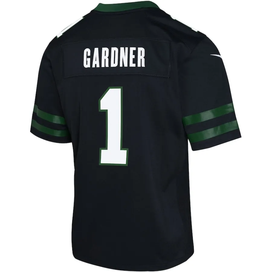 Kids New York Jets Jerseys | Kids^Youth Nike Ahmad Sauce Gardner Legacy Black Alternate Game Jersey