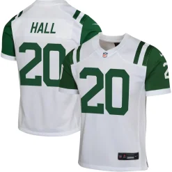 Kids New York Jets Jerseys | Kids^Youth Nike Breece Hall White Classic Alternate Game Jersey