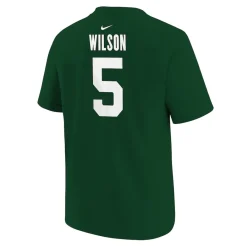 Kids New York Jets T-Shirts | Kids^Youth Nike Garrett Wilson Green Player Name & Number T-Shirt