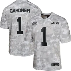 Kids New York Jets Jerseys | Kids^Youth Nike Sauce Gardner Arctic Camo 2024 Salute To Service Game Jersey