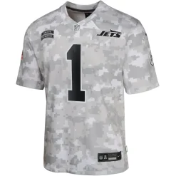 Kids New York Jets Jerseys | Kids^Youth Nike Sauce Gardner Arctic Camo 2024 Salute To Service Game Jersey