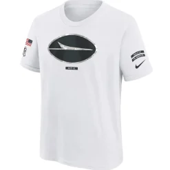 Kids New York Jets T-Shirts | Kids^Youth Nike White 2024 Salute To Service T-Shirt