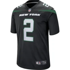 Kids New York Jets Jerseys | Kids^Youth Nike Zach Wilson Black Game Jersey