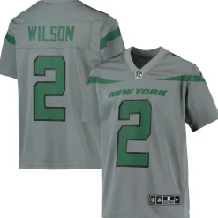 Kids New York Jets Jerseys | Kids^Youth Nike Zach Wilson Gray Inverted Team Game Jersey