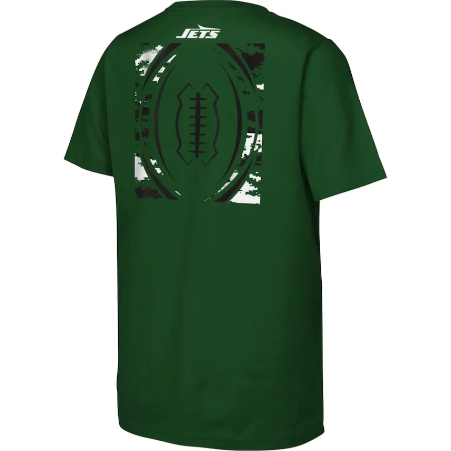 Kids New York Jets T-Shirts | Kids^Youth Outerstuff Green The Blitz Cotton T-Shirt