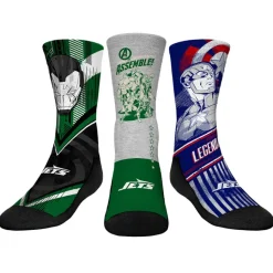 Kids New York Jets Shoes & Socks^Youth Rock Em Socks 3-Pack Crew Socks