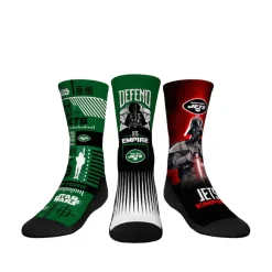 Kids New York Jets Shoes & Socks^Youth Rock Em Socks Stormtrooper & Darth Vader Three-Pack Star Wars Crew Socks Set