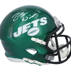 New York Jets Autographed Items | Helmets^Zach Wilson Autographed Riddell Speed Mini Helmet